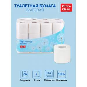 Бумага туалетная  2-х сл. OfficeClean 24шт...